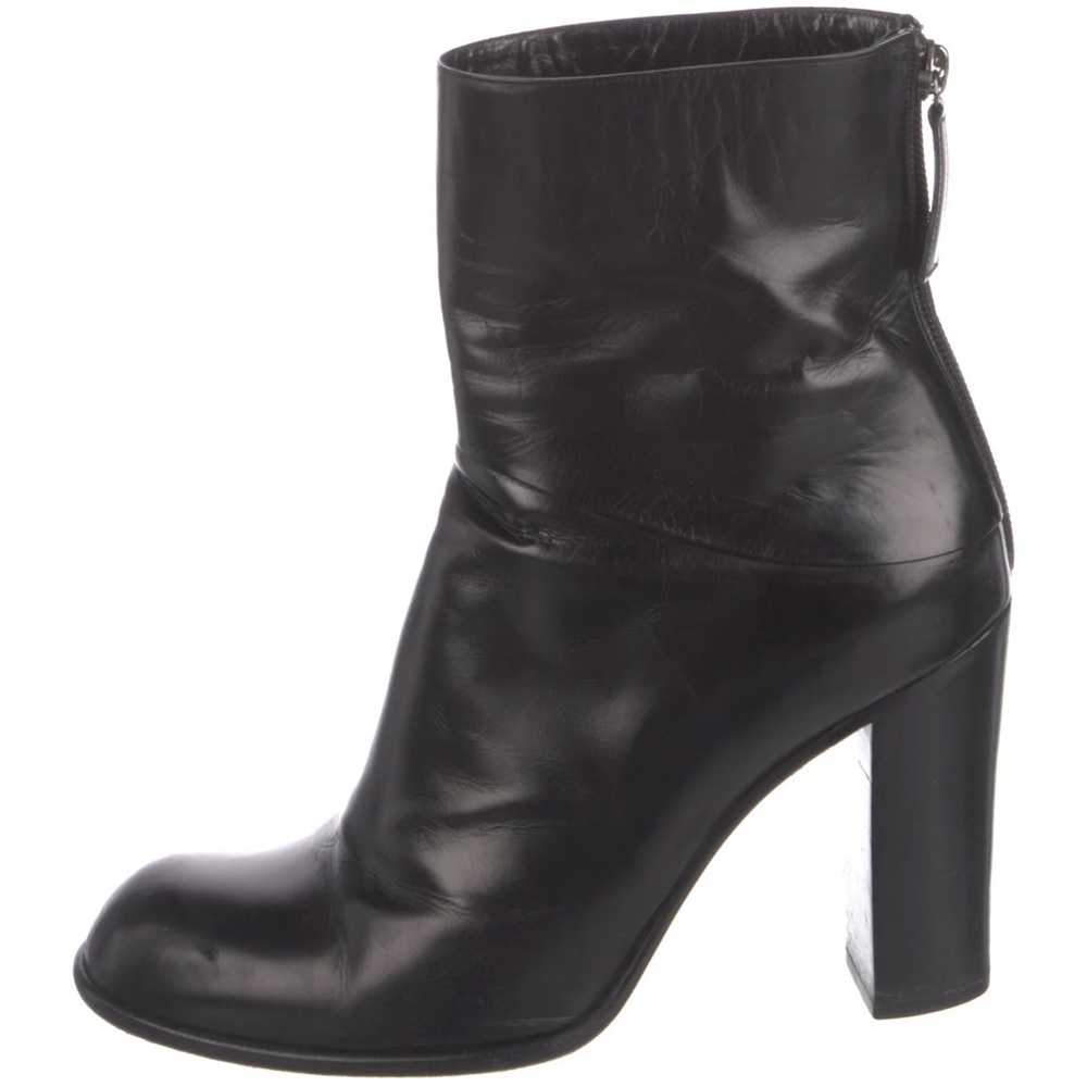 Marc Jacobs Brown Colorblock Pattern Leather Ankle Boots